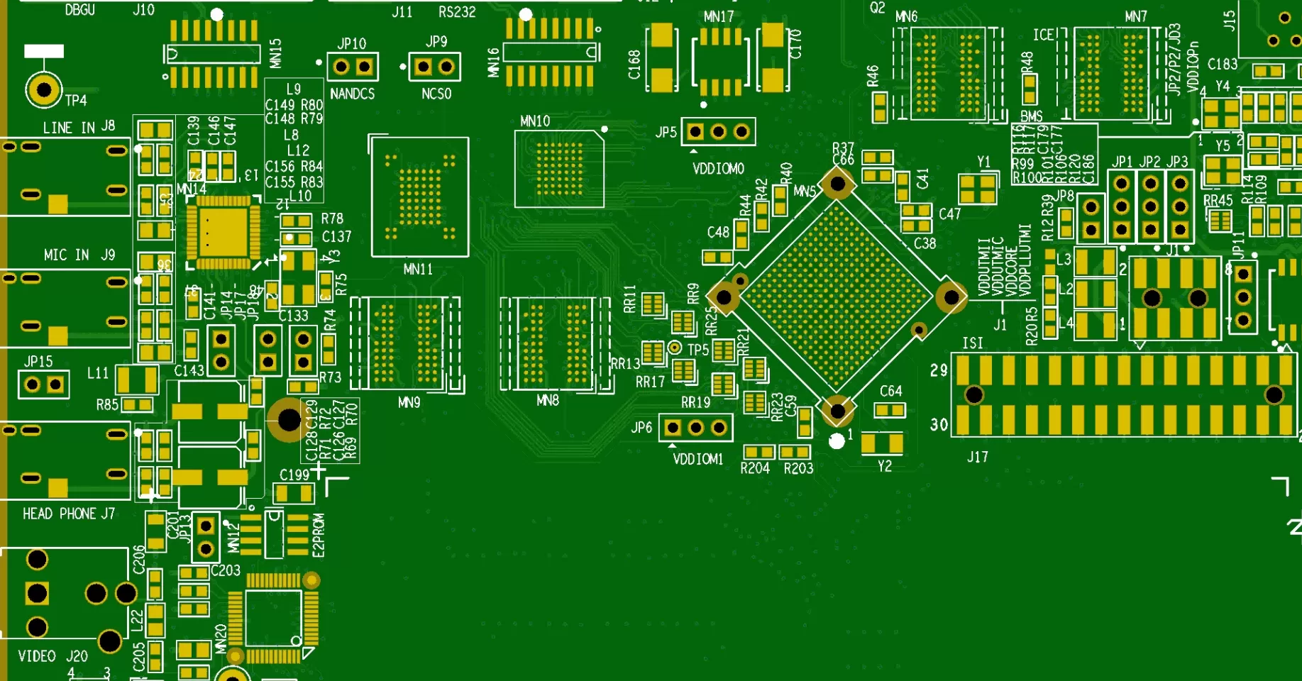 10-Layer High-Precision Multilayer Main Control PCB
